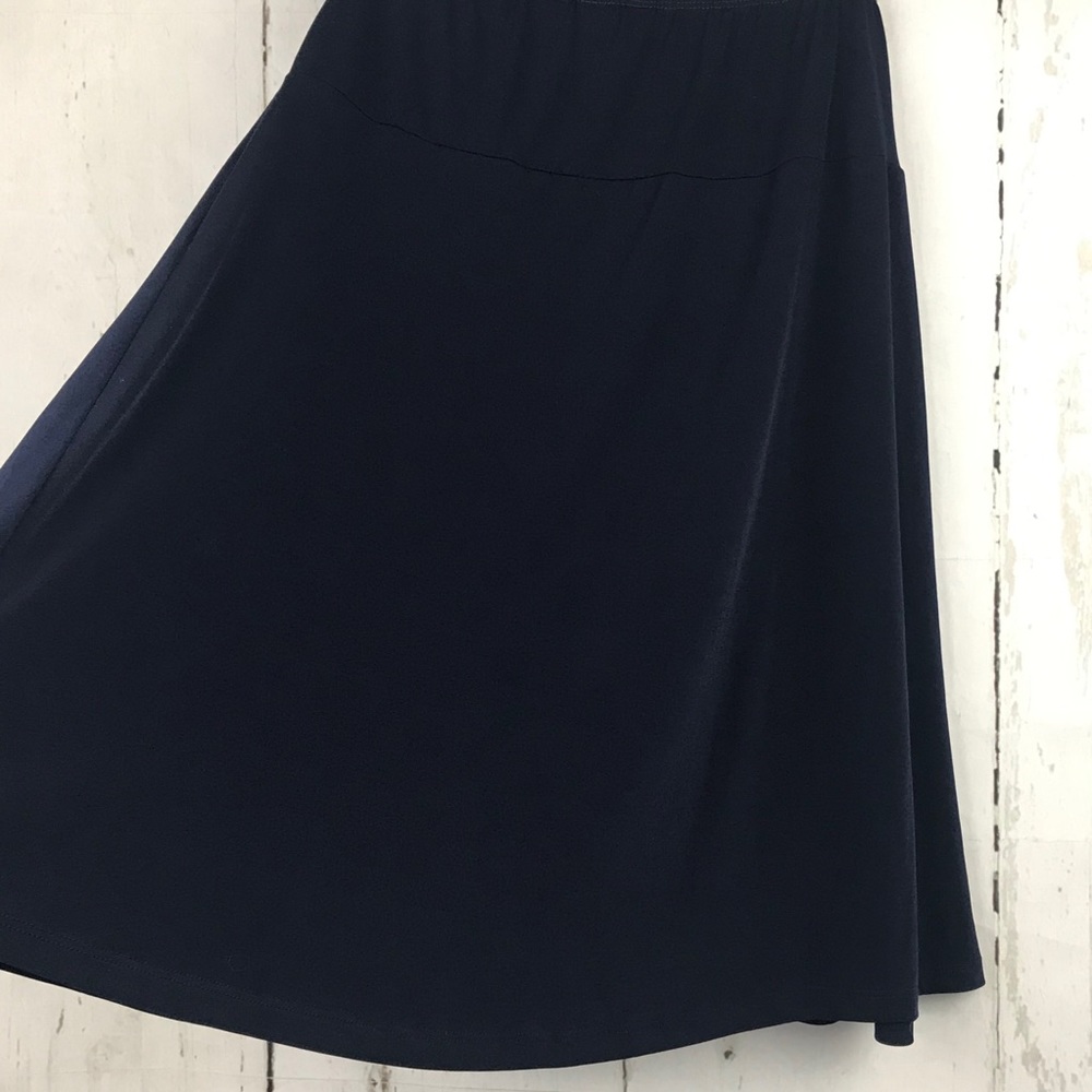 Christopher & Banks Navy A line Skirt New Women Sz S - Picture 2 of 5
